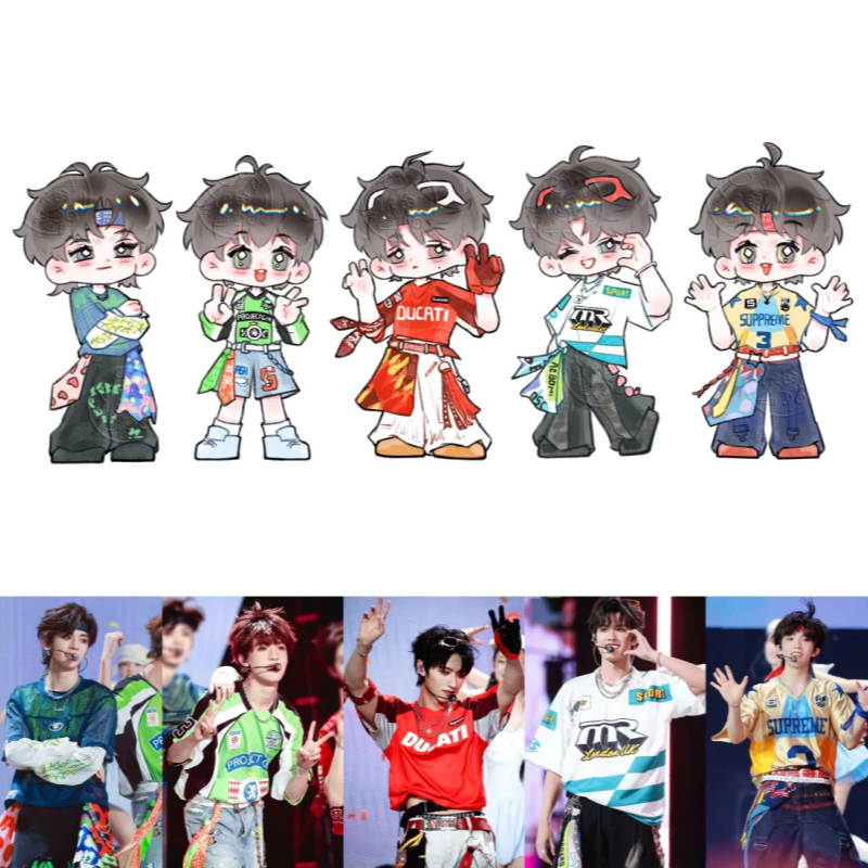 男团头像定制主播粉丝牌设计qq人