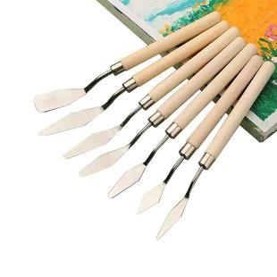 油画棒刮刀套装丙烯水粉颜料工具平头小尖刀学生美术用品调色刀铲