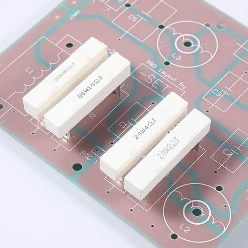 水泥电阻高频瓷扁脚 音箱分频器电阻器 音响DIY配件1RJ-20RJ20W