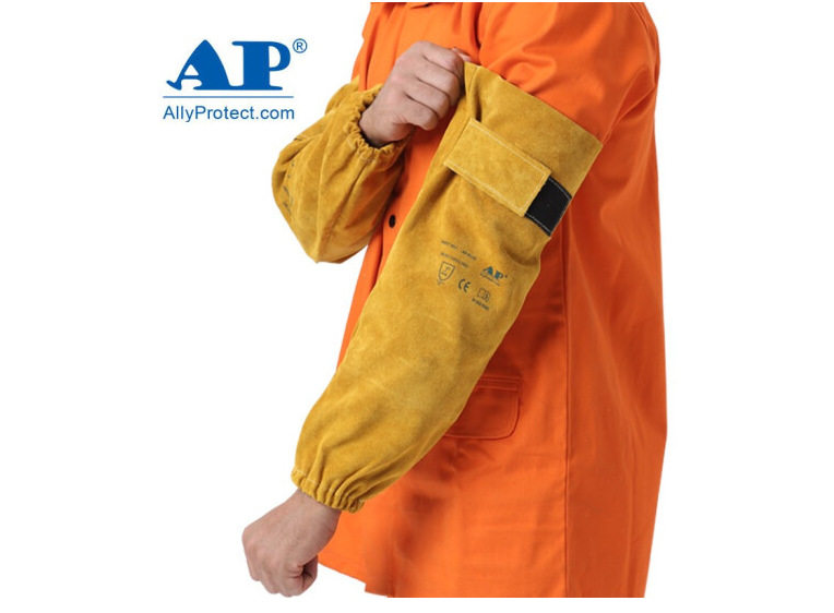 友盟AP-9119焊接套袖 阻燃布材质 电焊手袖带魔术贴 长48cm1副