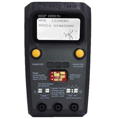 BSIDE ESR02Pro晶体管仪电解晶体管表电阻电感电容仪