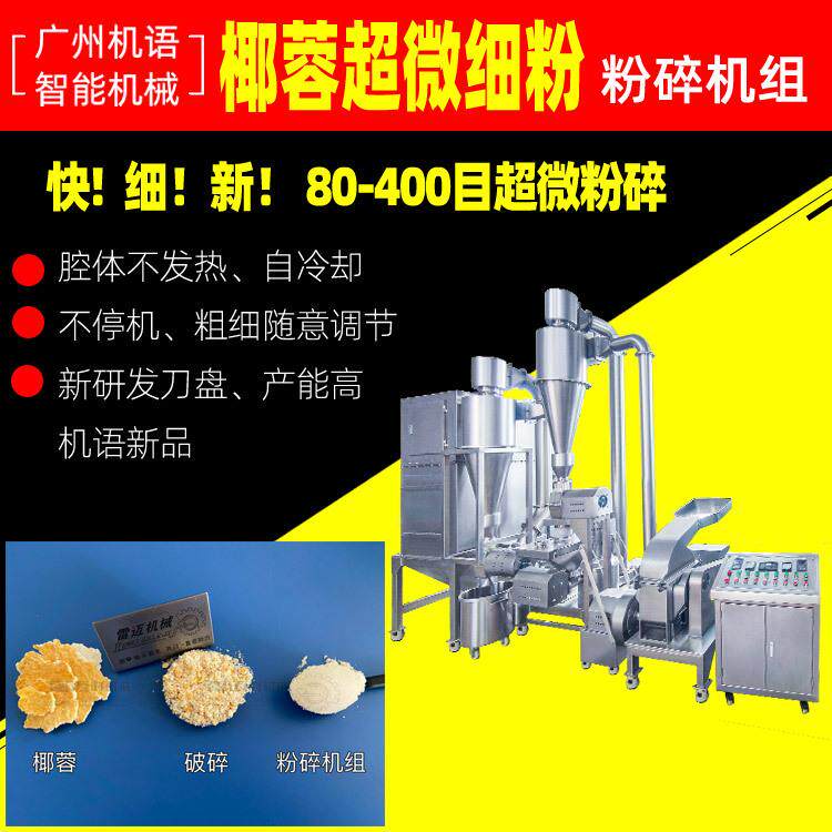 椰蓉超微粉碎机组超细粉碎300目超细粉碎机高效粉碎机组雷迈机械