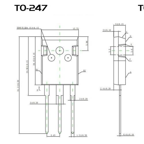 F4型TO247大10管大功率逆变器场效应管铝散热器MOS管铝合金散热片