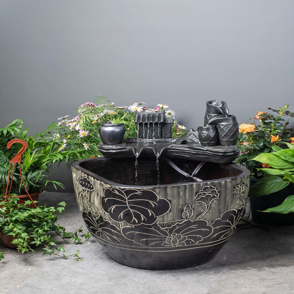 速发Square ceramic big VAT water circulation aerating fish t