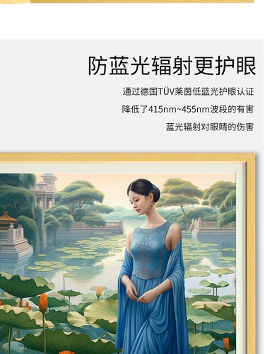 瀚林慧 Электронный цифровой фотоальбом, фоторамка, умный стенд, колонки, ЖК-дисплей, 43/55, 55 дюймов, защита глаз