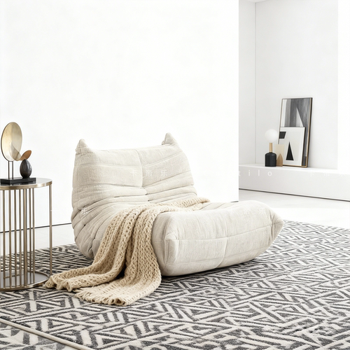 雪尼尔毛毛虫沙发togo客厅卧室阳台休闲可躺可睡单人躺椅懒人沙发