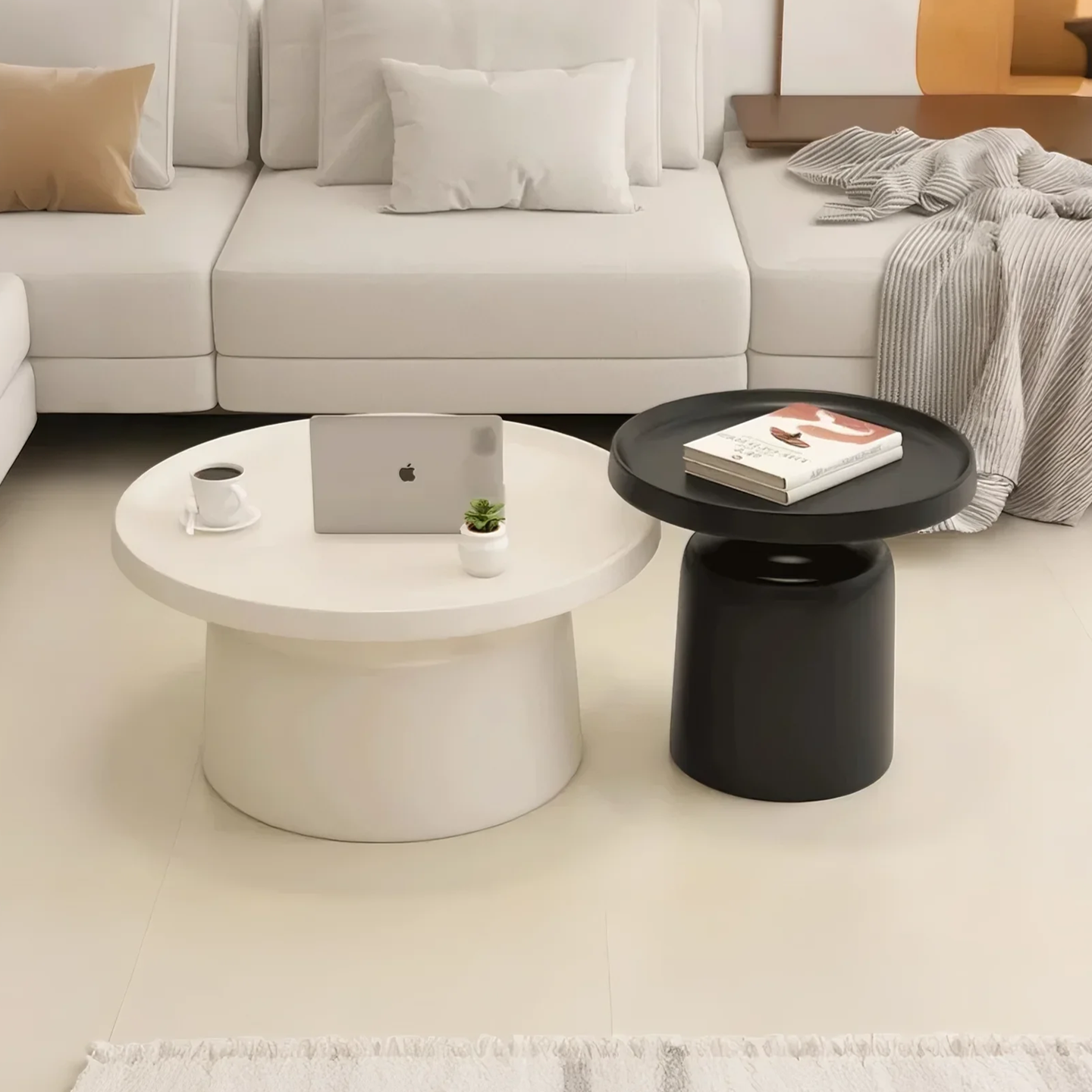 2025新款茶几小户型客厅家用北欧轻奢现代简约侘寂风创意极简边几