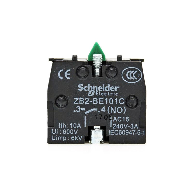 原装施耐德XB2B常开触点ZB2BE101C ZB2-BE101C NO按钮开关触头10A