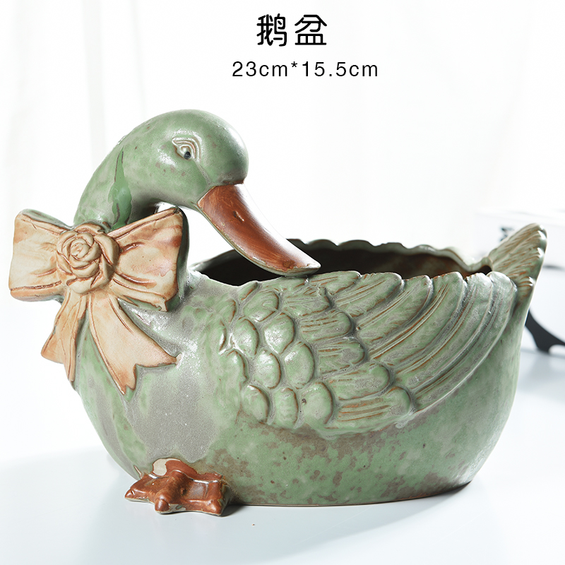 水培水仙花d盆铜钱草多肉植物花盆陶瓷绿萝水养无孔碗莲花盆