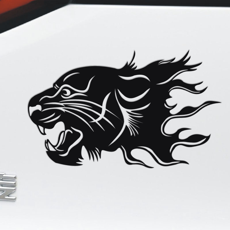 反光豹子头车贴 个性划痕贴 z伤痕擦伤擦痕贴 汽车贴纸车头车门贴