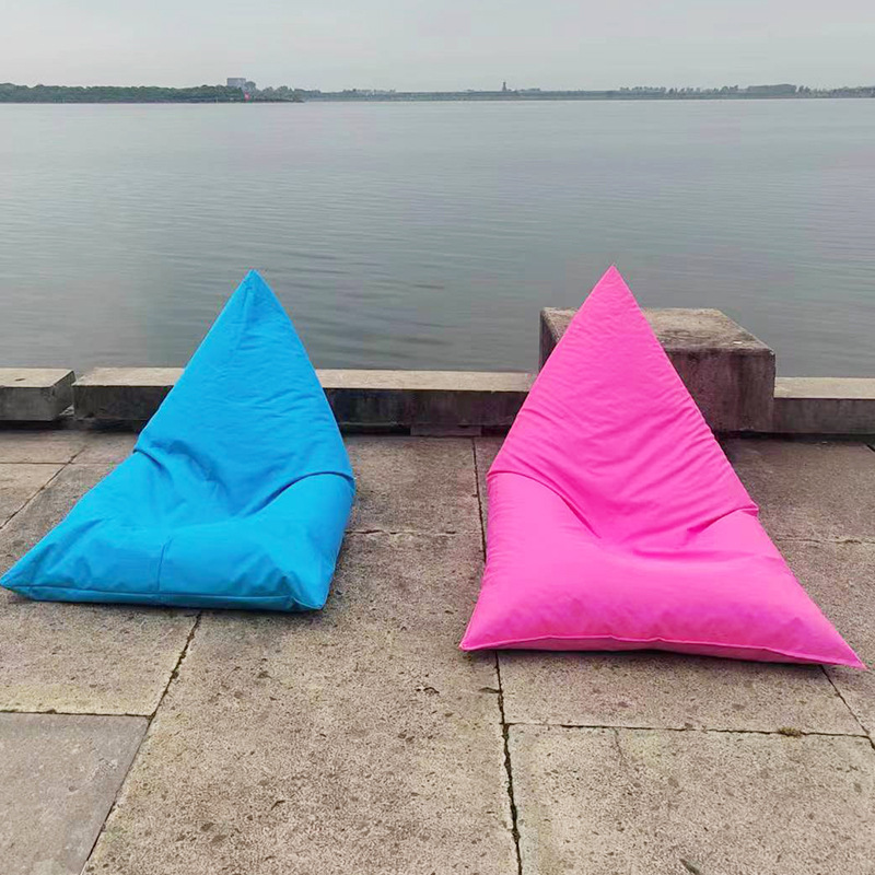 户外防水豆袋海边沙滩p休闲榻榻米躺椅网红泳池室外懒人沙发豆袋