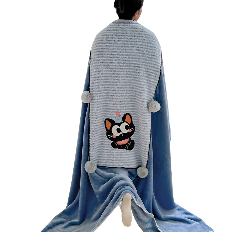 法莱绒抱枕被子两用n办公室午睡空调夏凉被二合一汽车靠垫枕头毯