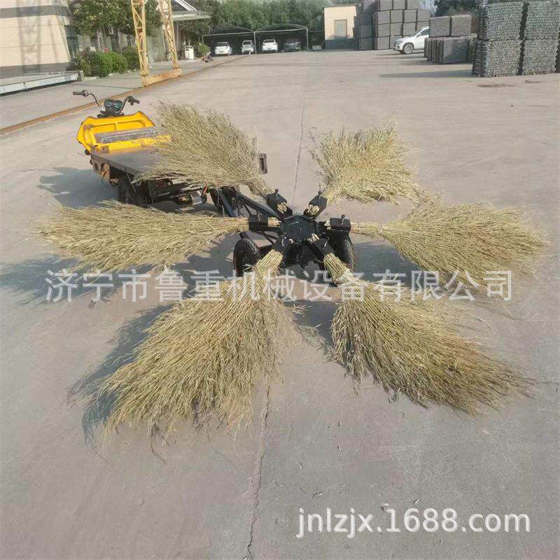三轮车牵引式扫地车折叠扫把式扫路机六把扫把清扫车定金