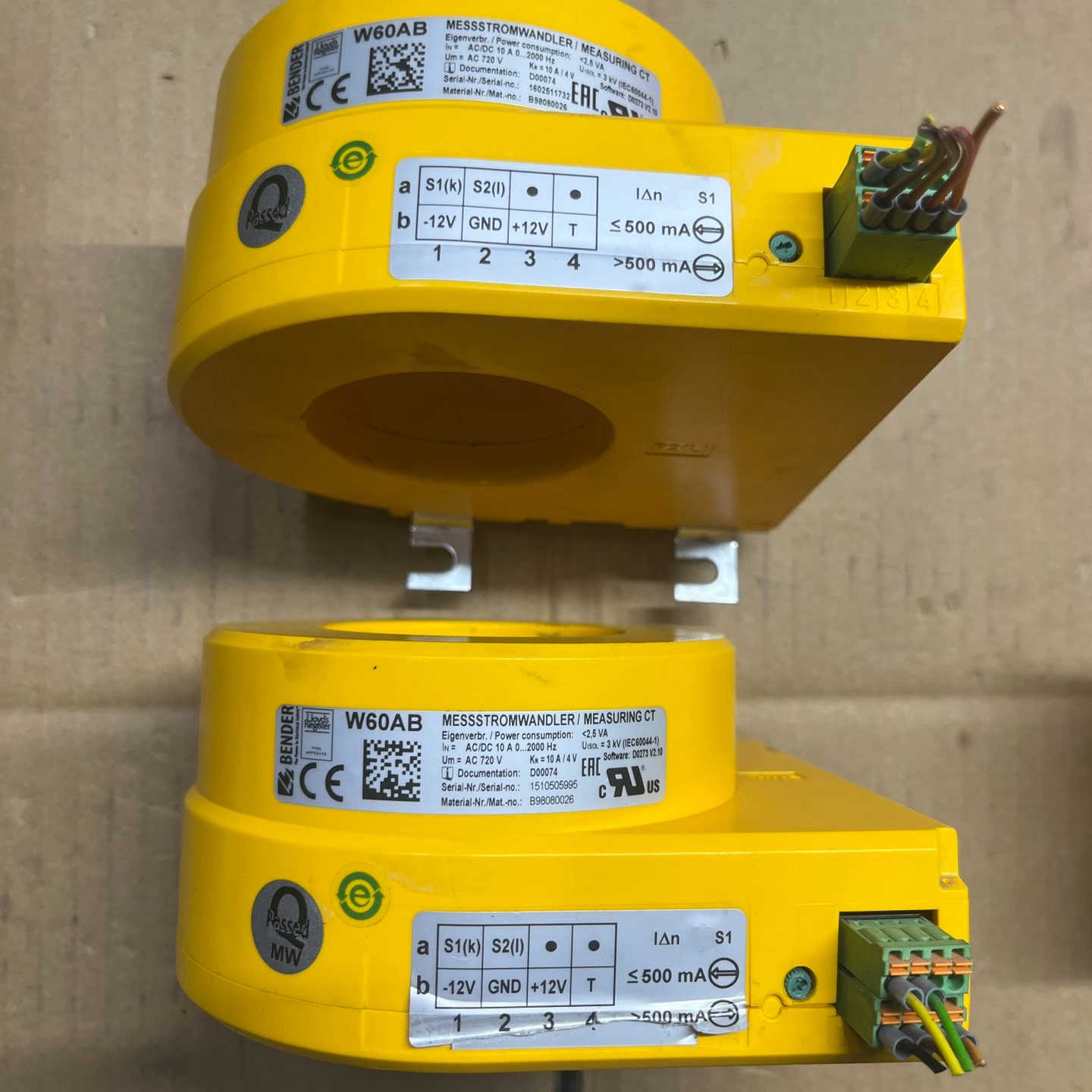 本德尔 bender  W60AB 互感器，功能正常，2