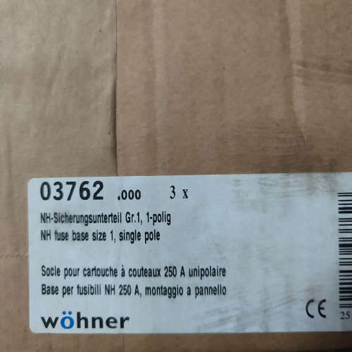WOHNER  03762 熔断器底座 690V 1250A