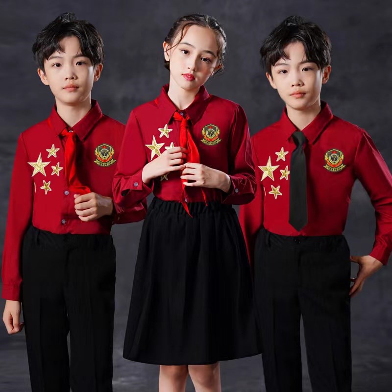 速发六一朗童合唱演出服小中学生男童大合唱团表演服装儿诵演讲比