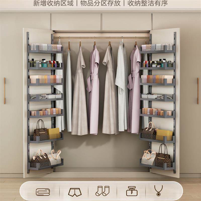 现货衣柜门内侧收纳高柜大怪物z门板拉篮浅窄柜连门宝置物架柜门