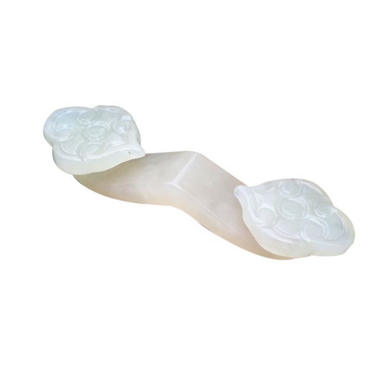 速发玉器东北岫件如意笔件小摆件立体雕刻玉如意摆玉挂架配饰料子