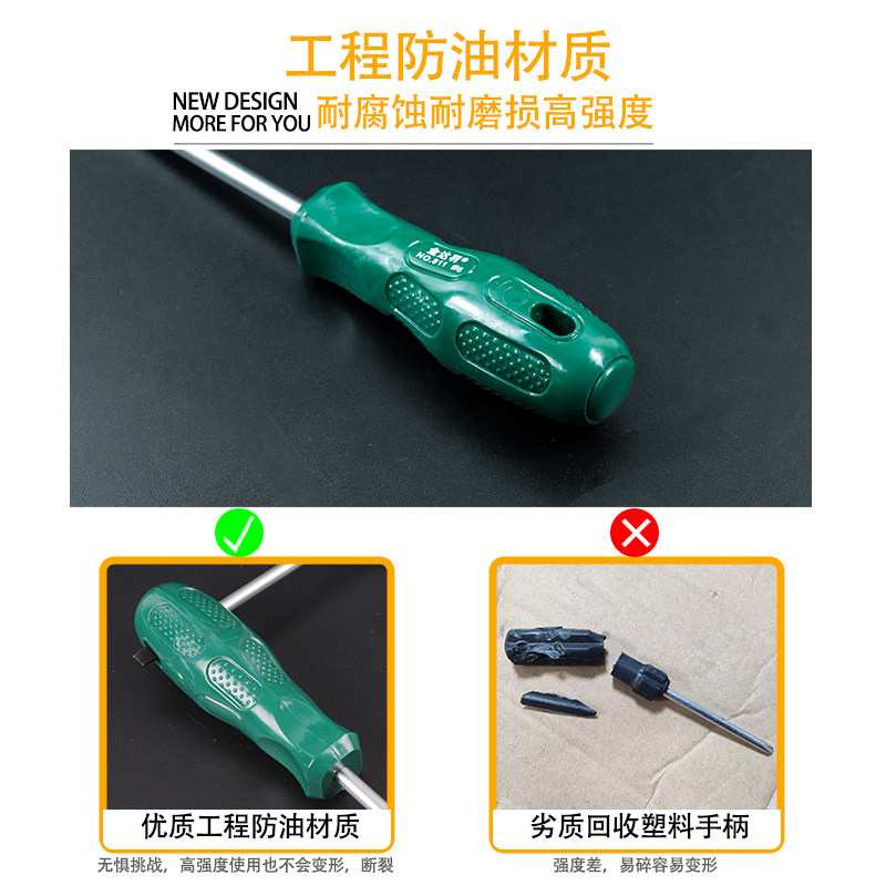速发螺丝刀十字一字起子超硬工业级磁性家用梅花工具维修专用改锥