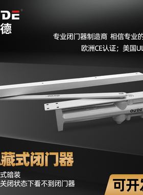 OUDE欧德隐藏闭门器2023承重65KG暗藏缓冲闭门器酒店民宿电梯暗装