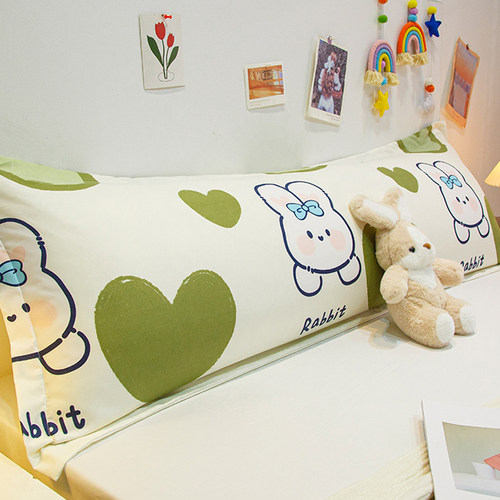 卡通双人枕头单个加长枕芯内胆套