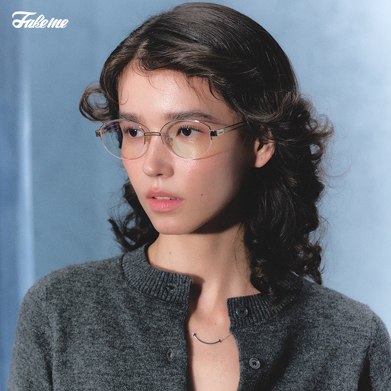 Fakeme（达人专属）白月光素颜镜光学镜架可配近视轻奢 backbone