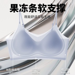 津美鸟夏季超薄透气夏天款美纱无痕内衣小胸wx上托
