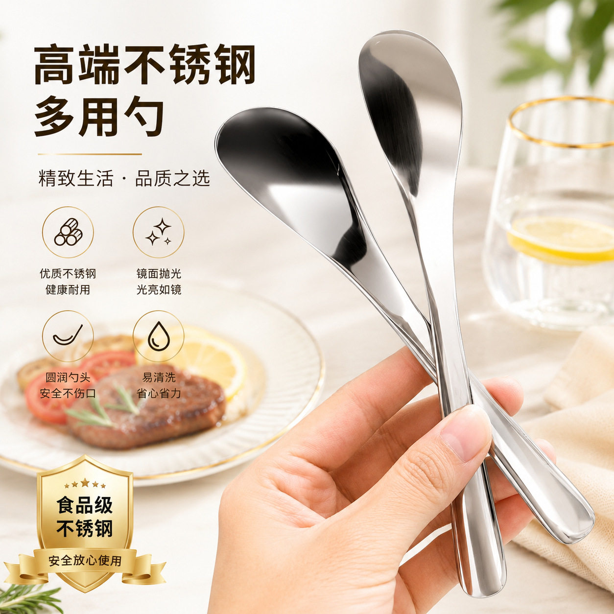 不锈钢挑馅勺加厚包饺子工具挑馅棒包馅包饺铲馄饨搅拌挖馅勺子