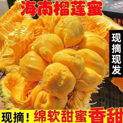 现摘海南特产榴莲蜜新鲜香甜糯糯