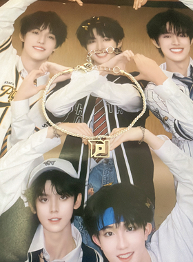 TOP登陆少年同款钛钢吊坠链高级粉丝手链饰品吊坠套装周边项链