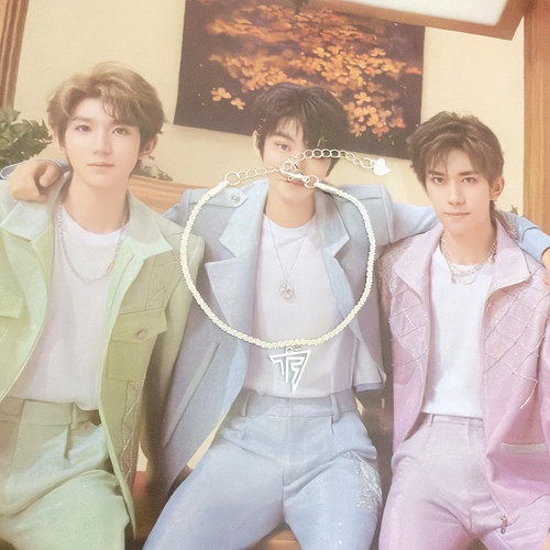 TF家族tfboys王俊凯王源易烊千玺周边同款钛钢项链手链吊饰吊坠