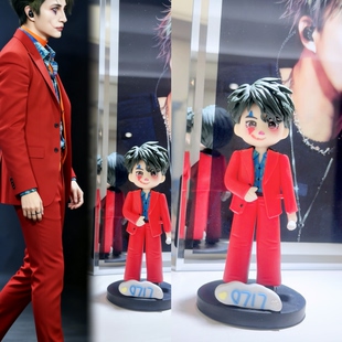 薛之谦xue谦友万兽之王广州演唱会周边同款 陶泥公仔娃娃车载摆件