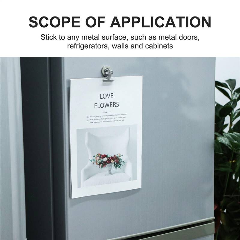 5pcs Magnet Clip Message 3cm Clip Metal Fridge Clip Wall Mem