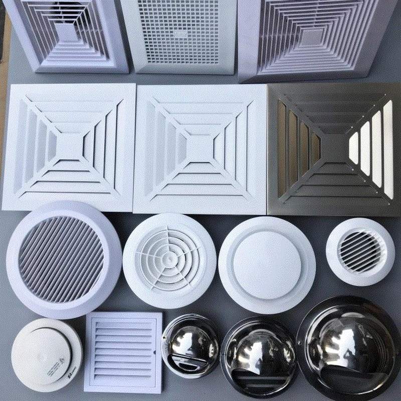 好货通风盖排气孔圆风口风口塑料送风实用排烟一体式装饰墙上艺术