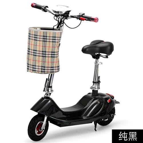 好货.款小海豚电动滑板车成人折叠电瓶车女性代步车自行车迷你电