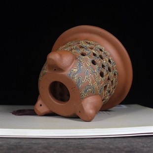 宜兴紫砂花盆  小型花盆  精品盆景花盆 风兰花盆 迷你盆镂空花盆