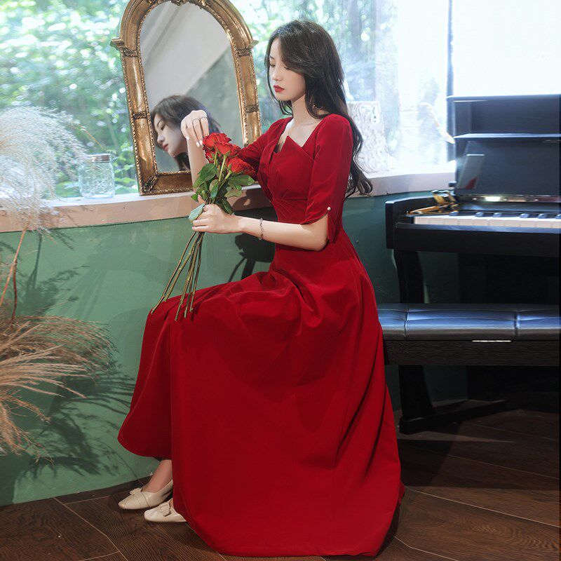 胖妹妹大码敬酒服女新娘结婚敬酒胖mm200斤显瘦高端宴会晚礼服