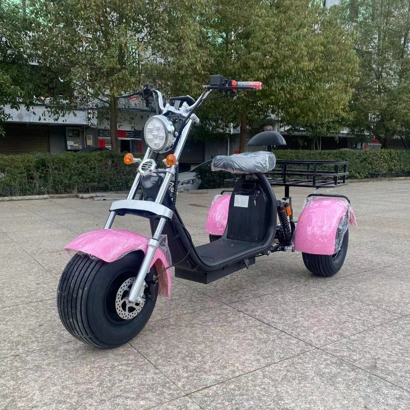 好货2022款三轮宽胎电动自行车哈雷电动车电动滑板锂电车成人电瓶