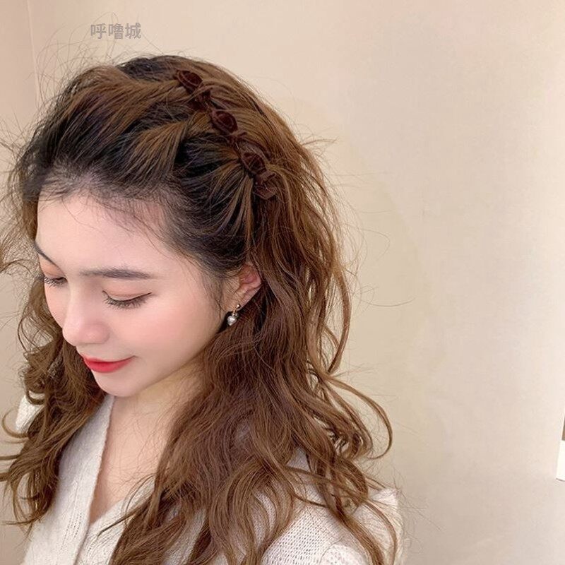极速2个~高端懒人植绒编发发夹女碎发神器网红浏海夹侧边发夹夹子