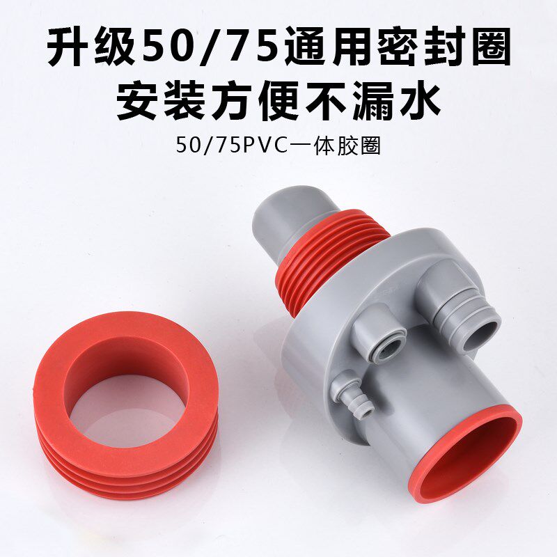 极速厨房水槽排水管5075通用防臭前置洗碗机净水器集成下水器