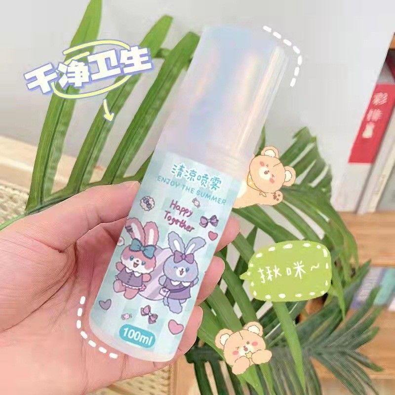 冰贴宿舍制冷薄荷户外防暑中暑提神小瓶清凉喷雾降温神器衣物人体
