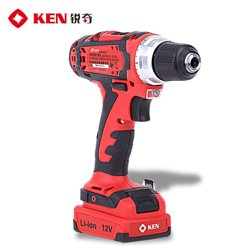 锐奇KEN充电钻电钻6212HB双速螺丝起子机电批钻孔电动工具
