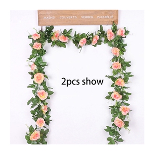 silk artificial rose vine hanging flowers for wall decoratio