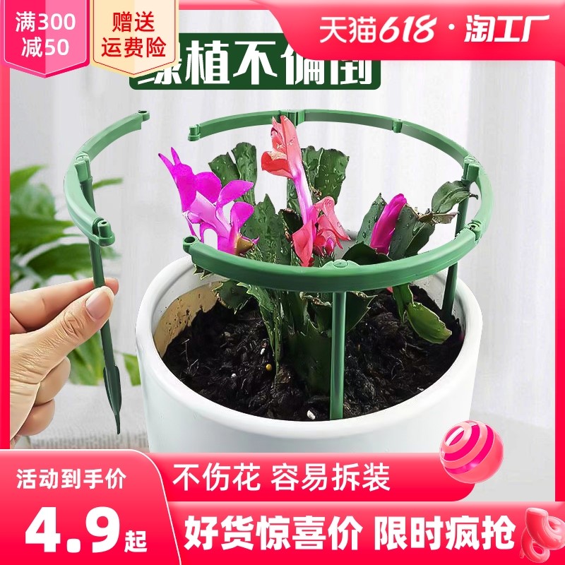 盆花支架植物支撑杆园艺支架花架爬藤支架室内阳台户外绿萝蟹爪兰