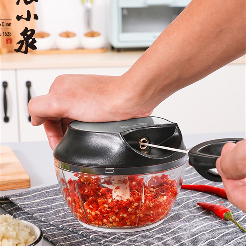 极速手动绞肉机厨房捣蒜泥神器小型迷你料理拉拉切菜家用搅拌碎