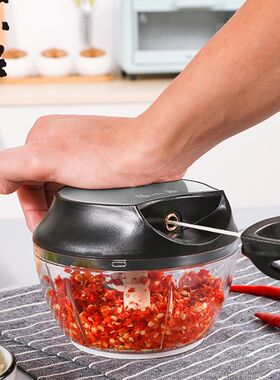 极速手动绞肉机厨房捣蒜泥神器小型迷你料理拉拉切菜家用搅拌碎
