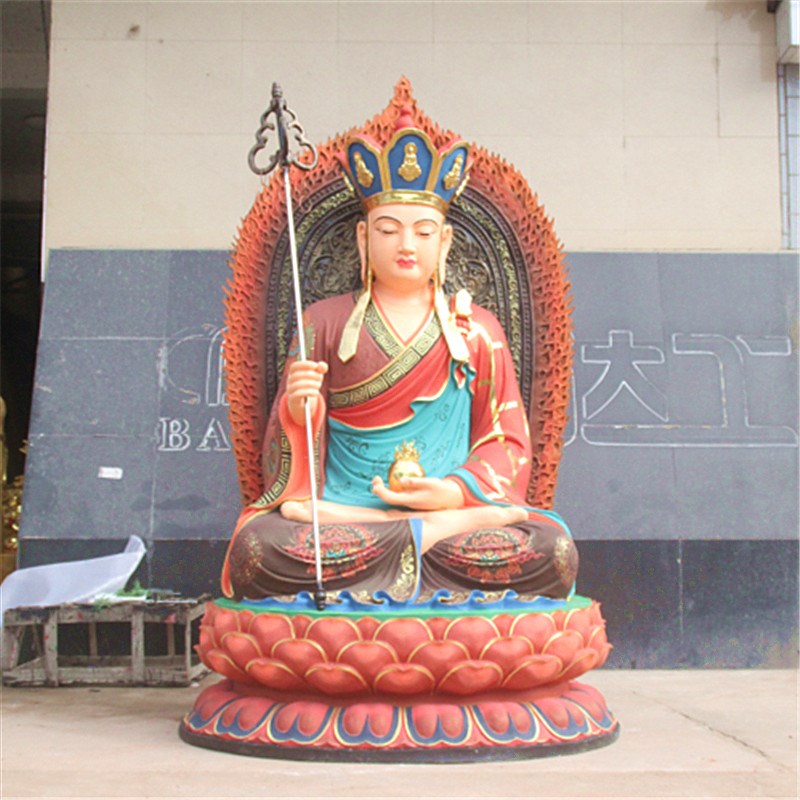 好货寺庙树脂佛像玻璃钢古彩地藏王2米1唐三藏佛像红衣地藏王菩萨