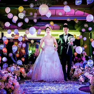 36寸地爆气球爆破汽球婚礼现场庆典开业气球天爆氦气充气球