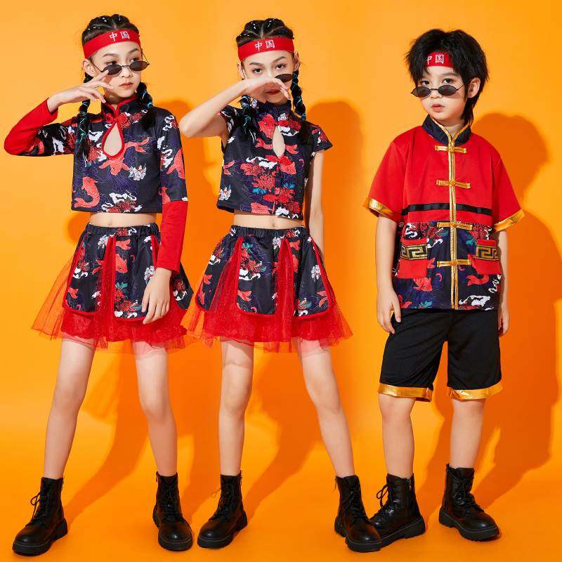 极速六一儿童国风爵士舞蹈服幼儿嘻C哈街舞演出服穿搭套装走秀潮,童装/婴儿装/亲子装,儿童演出服,淘宝优惠券,粉丝福利购,淘宝优惠卷