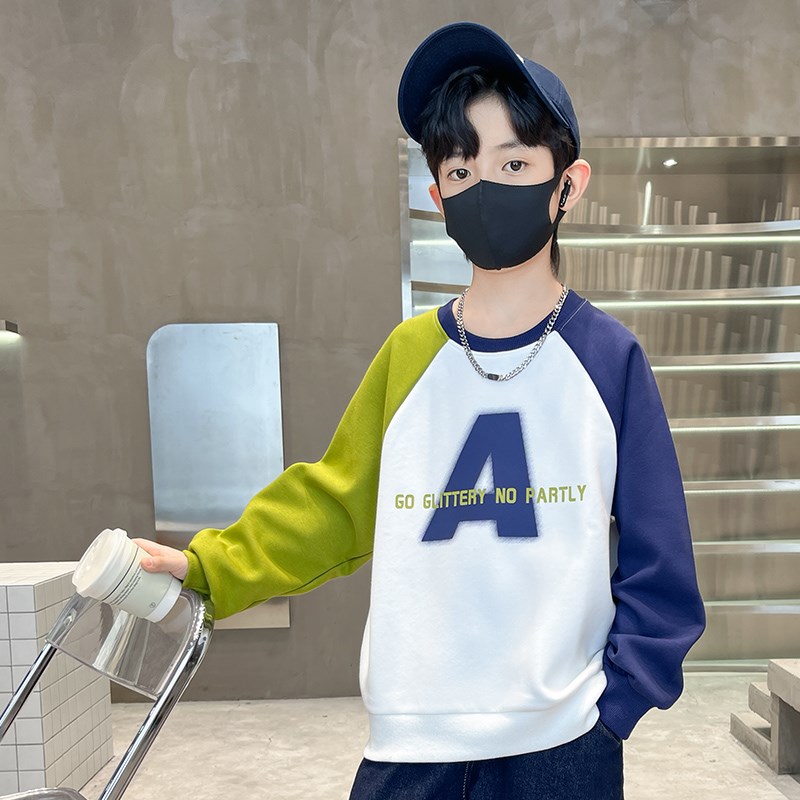 极速男童卫衣2024新款儿童中大童长袖打底衫t恤上衣体Z恤男孩春秋